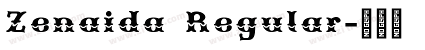 Zenaida Regular字体转换